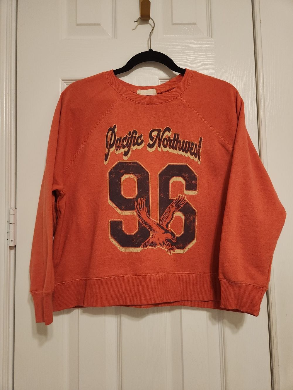 Altar’d State Raglan Sweatshirt - Rust Orange XS